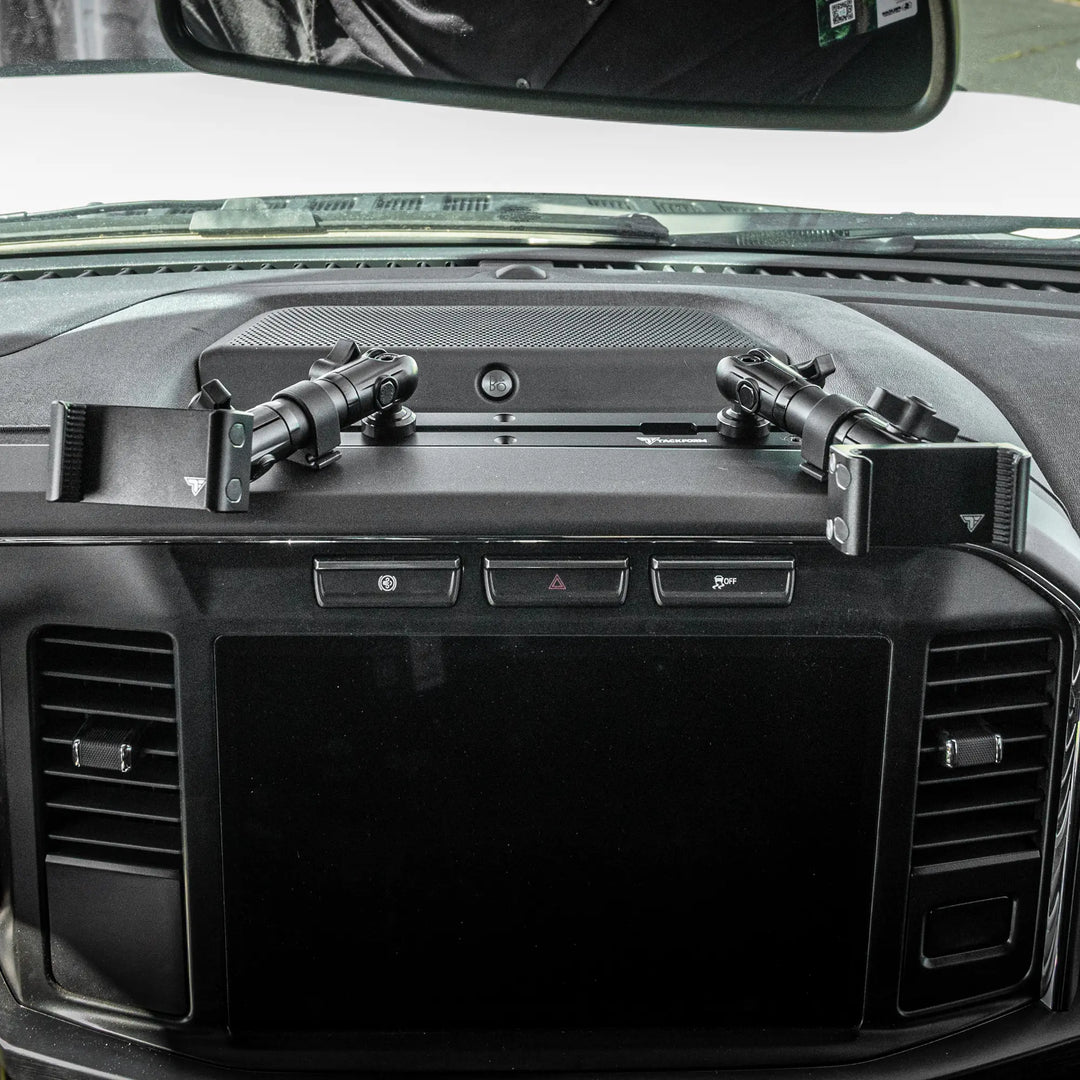 TRAXX™ - Slim Track Dash Bracket With Dual 20LITE Phone Mounts | 2023-2026 Ford Super Duty (F-250 Through F-600)