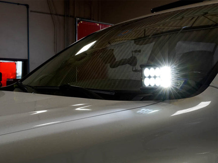 Cali Raised LED Low Profile LED Ditch Light Brackets Kit For GX460 (2010-2022)