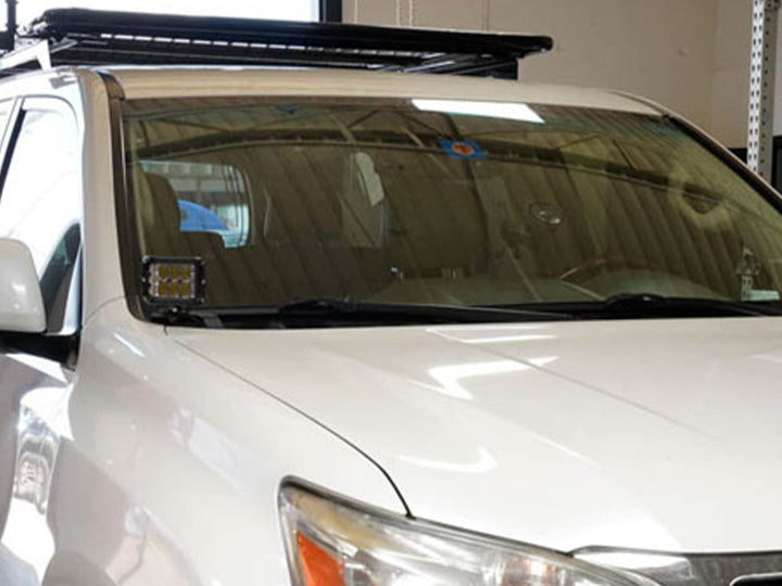 Cali Raised LED Low Profile LED Ditch Light Brackets Kit For GX460 (2010-2022)