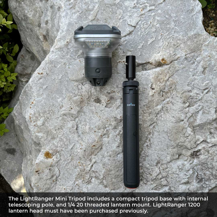 Devos Outdoor Mini Tripod with Quarter 20 Mount