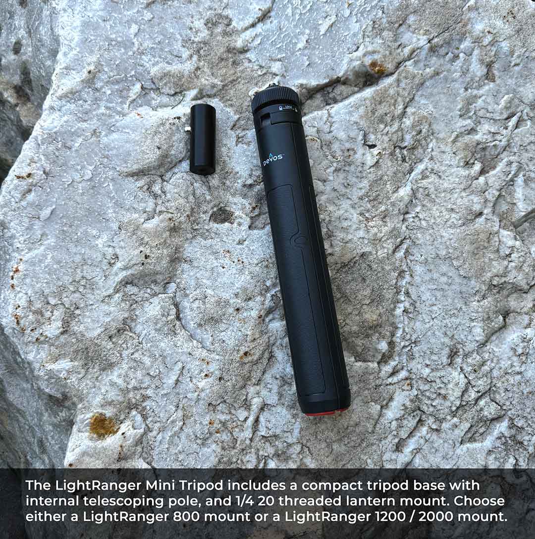 Devos Outdoor Mini Tripod with Quarter 20 Mount