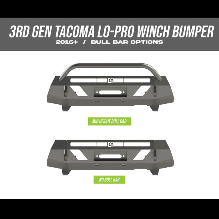 C4 Fabrication Lo-Pro Winch Bumper for Tacoma (2016-2023)