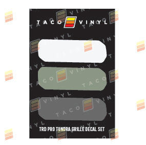 Tundra Pro Grille Decals