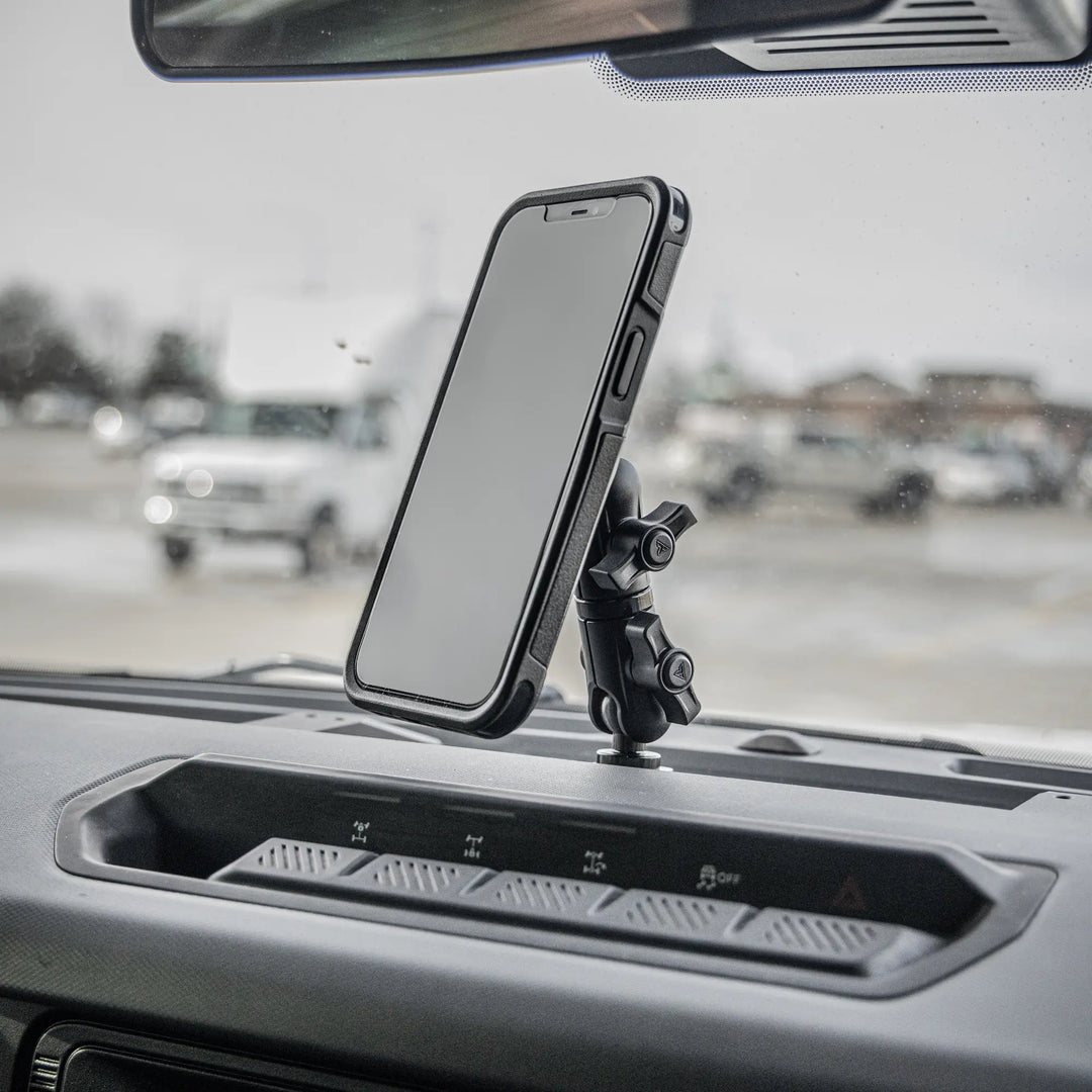 LINK™ MagSafe Phone Mount | Accessory Ready Dash and Grab Handle Compatible | 2021+ Ford Bronco | 3.5" Arm