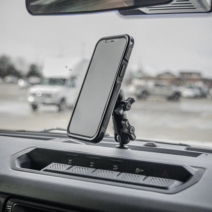 LINK™ MagSafe Phone Mount | Accessory Ready Dash and Grab Handle Compatible | 2021+ Ford Bronco | 3.5" Arm