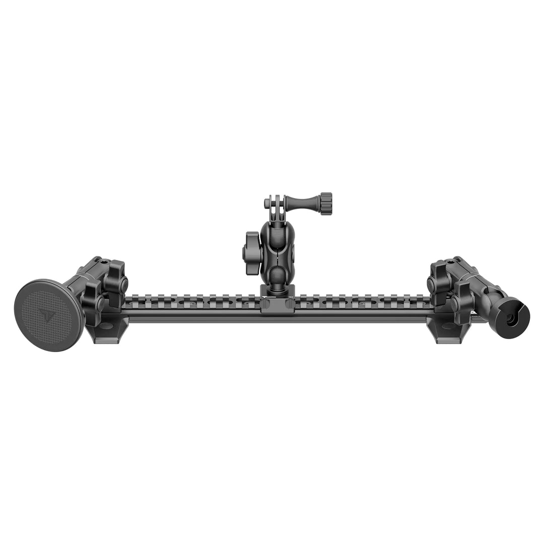 Tackform Assault Track Picatinny Dash Bracket With MagSafe Phone, CB Radio Microphone, and GoPro/Action Cam Holders for 4Runner (2010-2024)