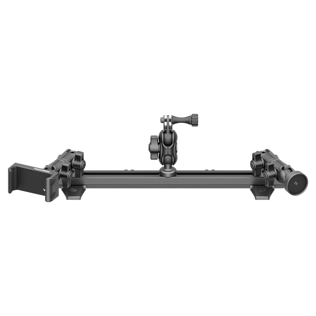 Tackform Slim Track Dash Bracket With 20LITE Phone, GoPro & Midland MXT Magnetic Radio Holders for 4Runner (2010-2024)