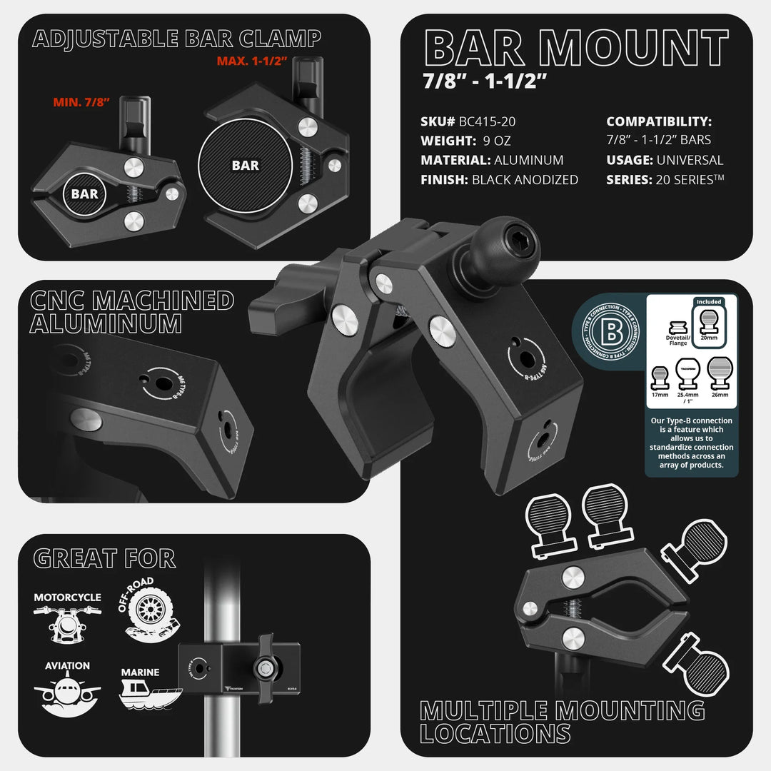 2024+ Toyota Tacoma & 2025+ Toyota 4Runner Passenger Side Grab Handle Mount with MagSafe Charging Phone Holder