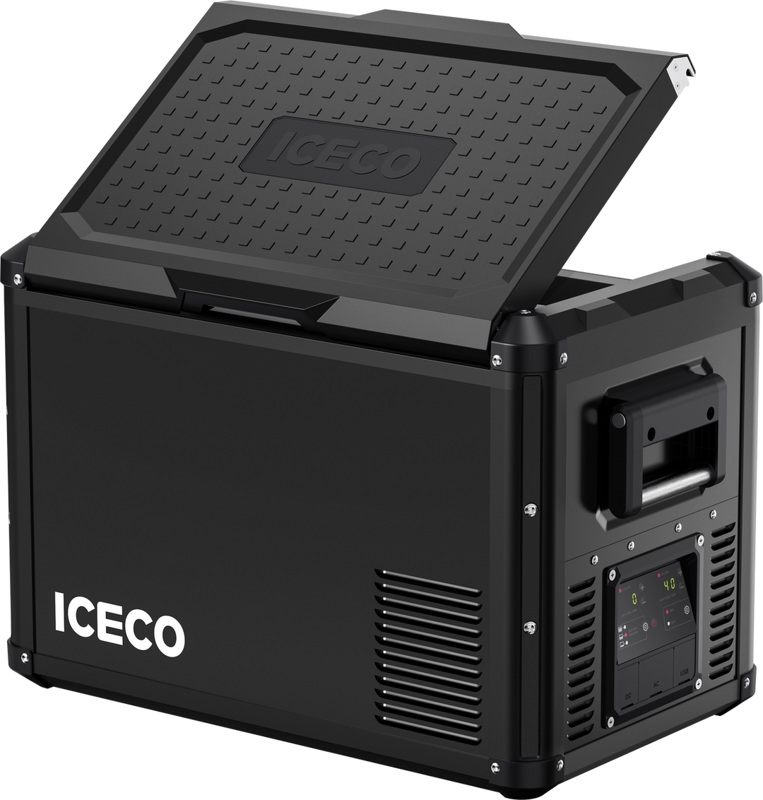 ICECO VL45ProD Dual Zone 12V Portable Fridge Freezer - Black