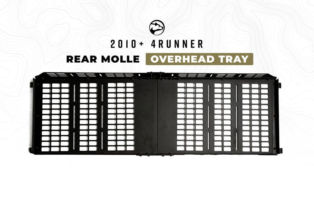 Cali Raised LED Rear Molle Overhead Tray For 4Runner (2010-2024)