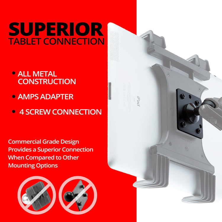 Tablet Holder | 7.5"-9.25" Telescoping Arm | 20mm TRAXX™ - Fast Track  Ball