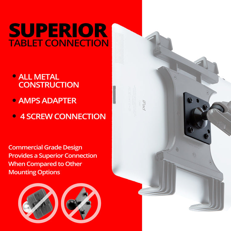 Tablet Holder | 7.5"-9.25" Telescoping Arm | 20mm TRAXX™ - Fast Track  Ball
