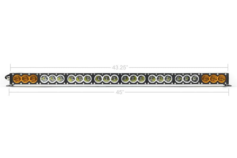 Cali Raised LED Dual Function Amber/White LED Light Bar Prinsu Mounting Bracket Kit
