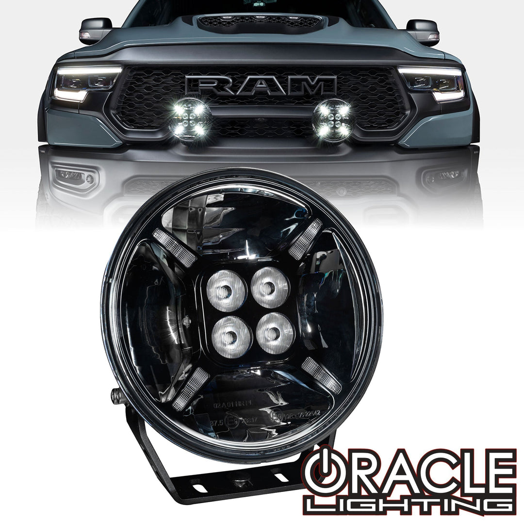 ORACLE Lighting EXO 7" Multifunction 60W Round LED Spotlight - Post Mount