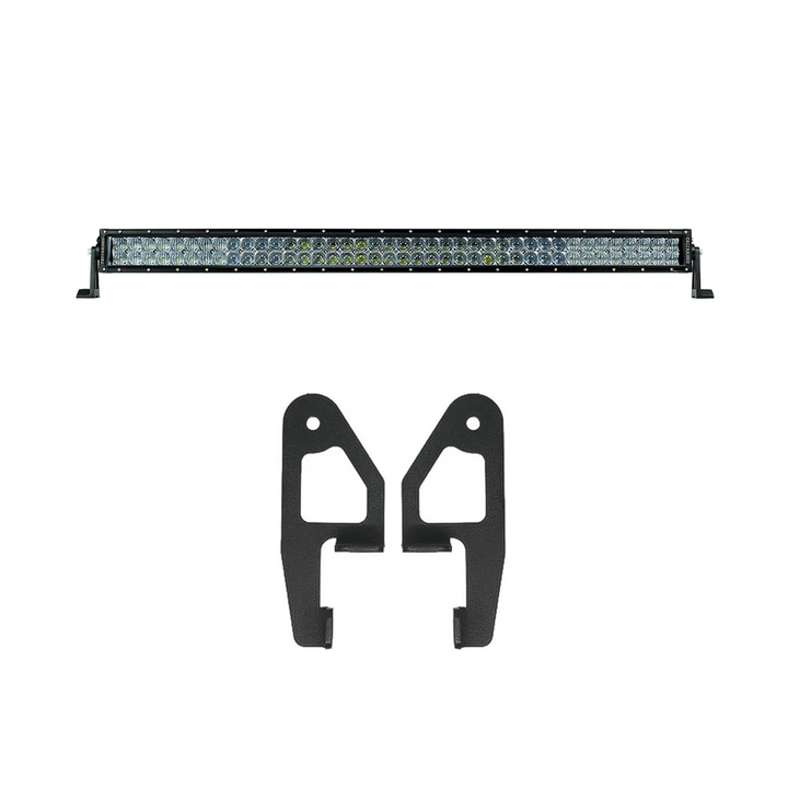 Cali Raised LED Premium Roof Rack Front Light Bar Kit for Tacoma (2005-2023)