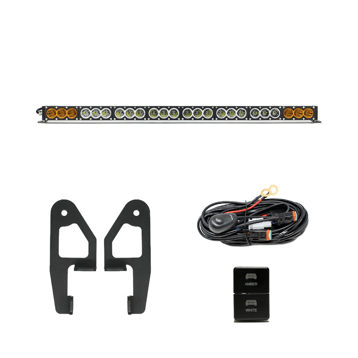 Cali Raised LED Premium Roof Rack Front Light Bar Kit for Tacoma (2005-2023)