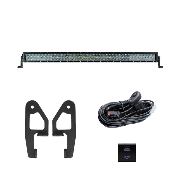 Cali Raised LED Premium Roof Rack Front Light Bar Kit for Tacoma (2024+) & 4Runner (2025+)