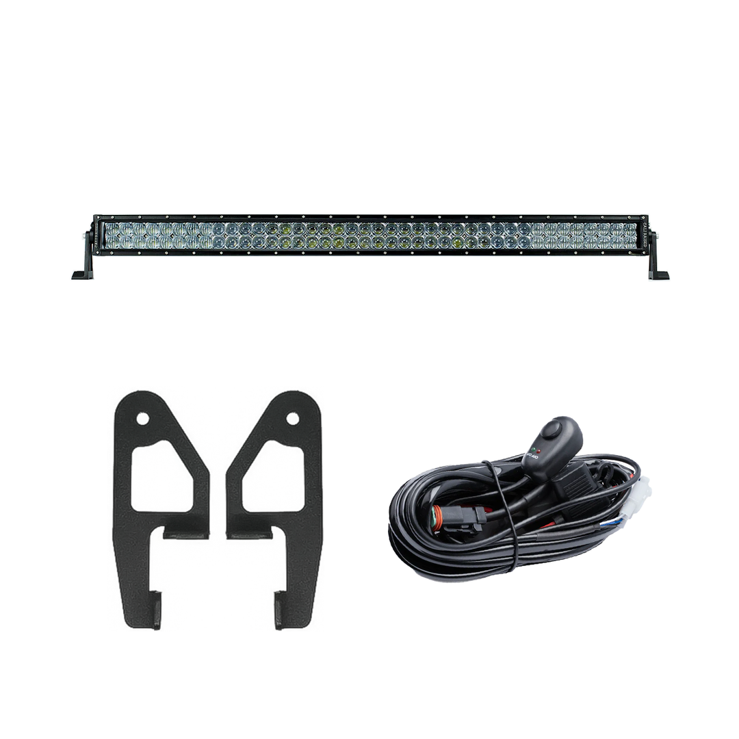 Cali Raised LED Premium Roof Rack Front Light Bar Kit for Tacoma (2024+) & 4Runner (2025+)