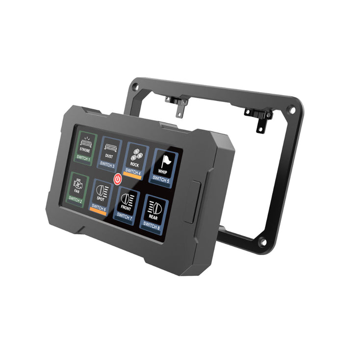 Acumen Camera The Legend Panel with 4.3-inch Touchscreen for 8-Gang in-Car Power Switch Box