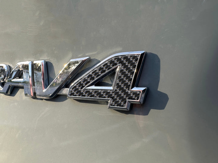 Tufskinz Rear Emblem "4" Letter Inserts Fits RAV4 (2019-2025)
