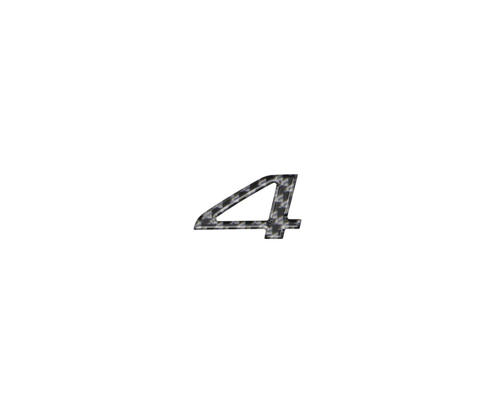 Tufskinz Rear Emblem "4" Letter Inserts Fits RAV4 (2019-2025)