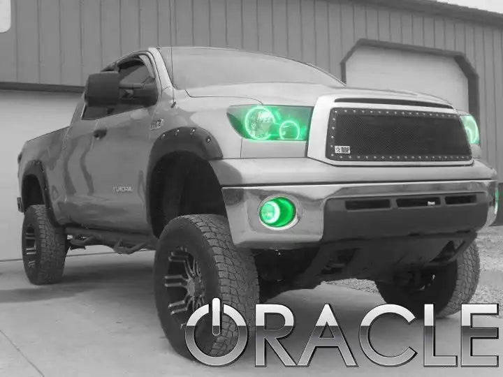 ORACLE Lighting 2007-2013 Toyota Tundra Pre-Assembled Halo Headlights - Chrome Housing