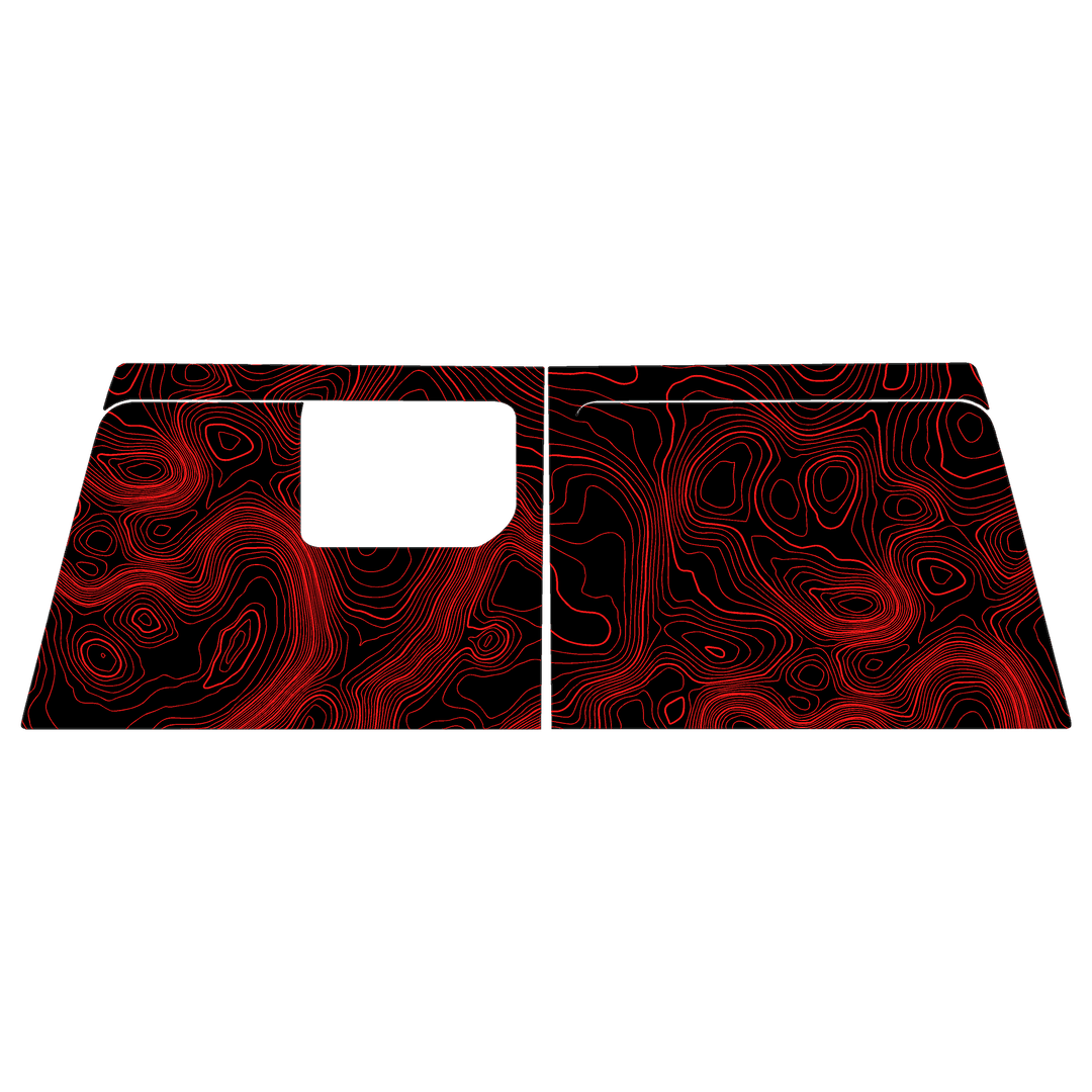 Topographic Map Premium Print Vinyl Rolls (3' or 6') - Matte Finish