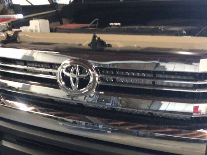 Cali Raised LED 42" Hidden Grille Curved LED Light Bar Brackets Kit for Tundra (2014-2021)