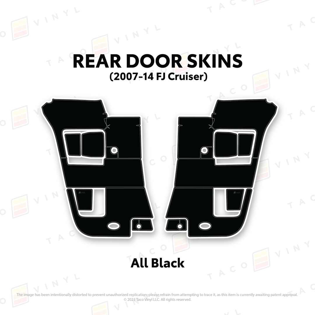 Taco Vinyl Door Skins for FJ Cruiser (2007-2014)