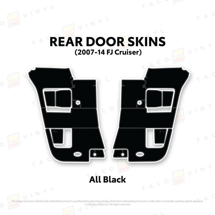 Taco Vinyl Door Skins for FJ Cruiser (2007-2014)