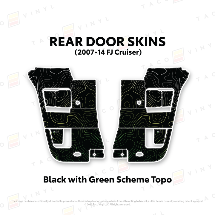 Taco Vinyl Door Skins for FJ Cruiser (2007-2014)