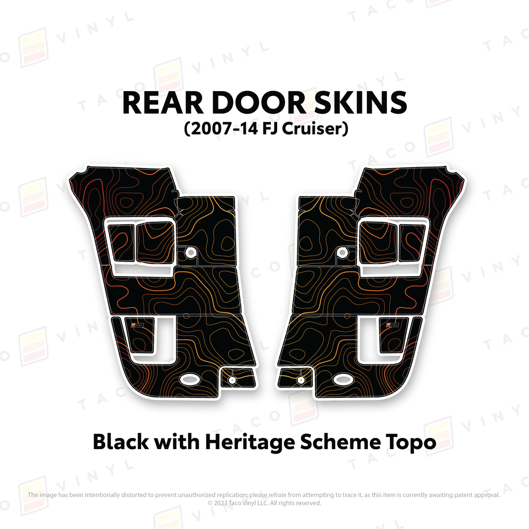 Taco Vinyl Door Skins for FJ Cruiser (2007-2014)