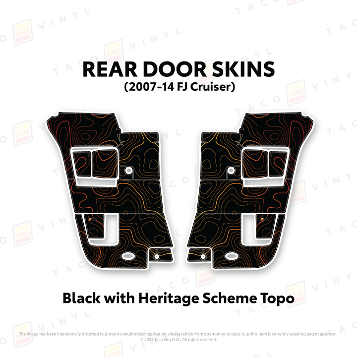 Taco Vinyl Door Skins for FJ Cruiser (2007-2014)