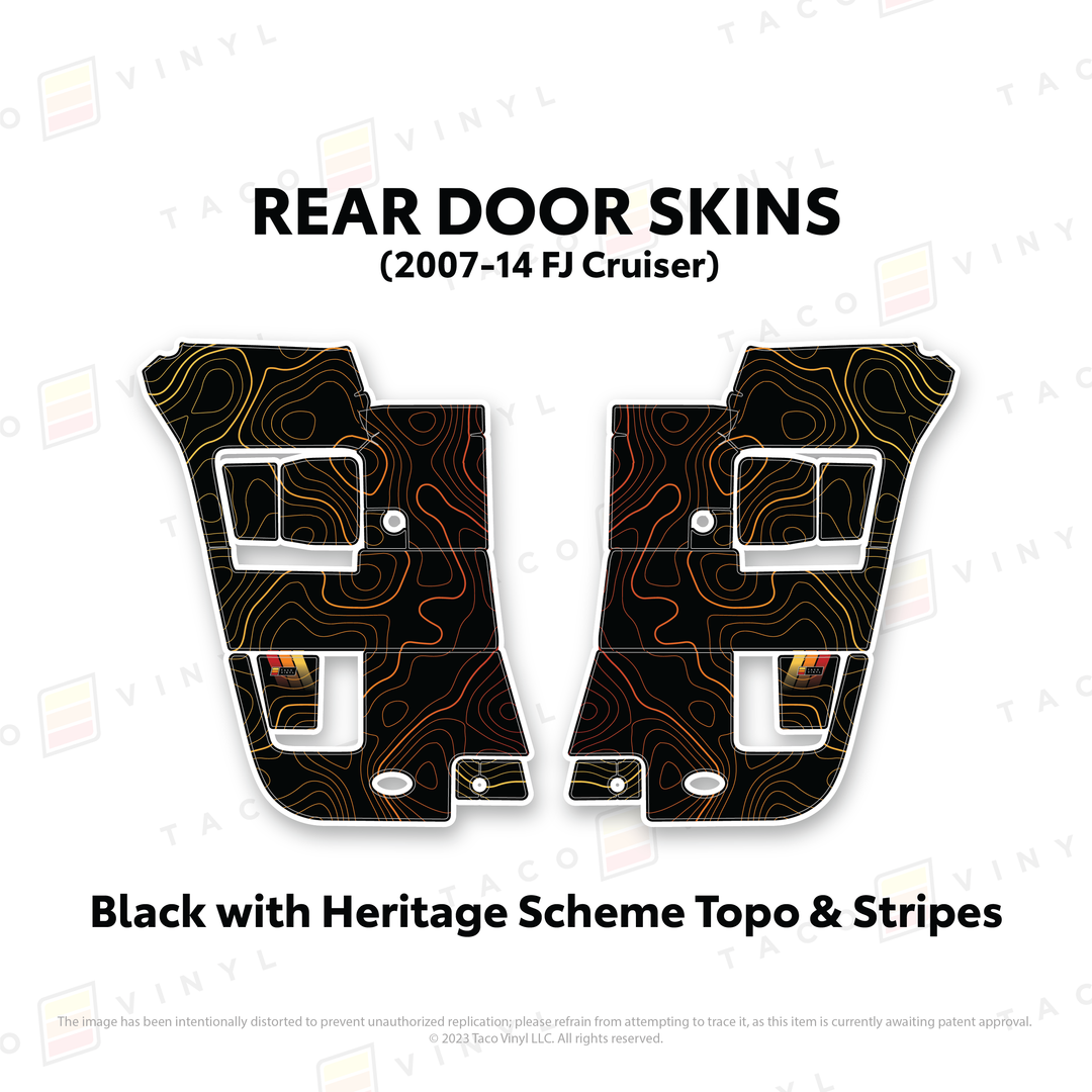 Taco Vinyl Door Skins for FJ Cruiser (2007-2014)