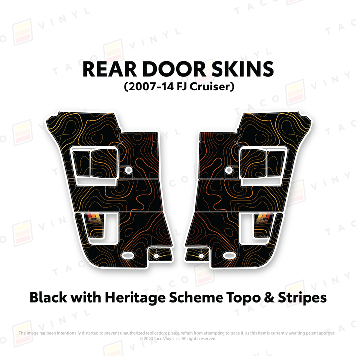 Taco Vinyl Door Skins for FJ Cruiser (2007-2014)