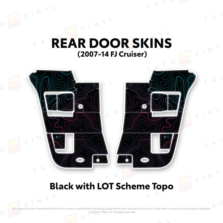 Taco Vinyl Door Skins for FJ Cruiser (2007-2014)
