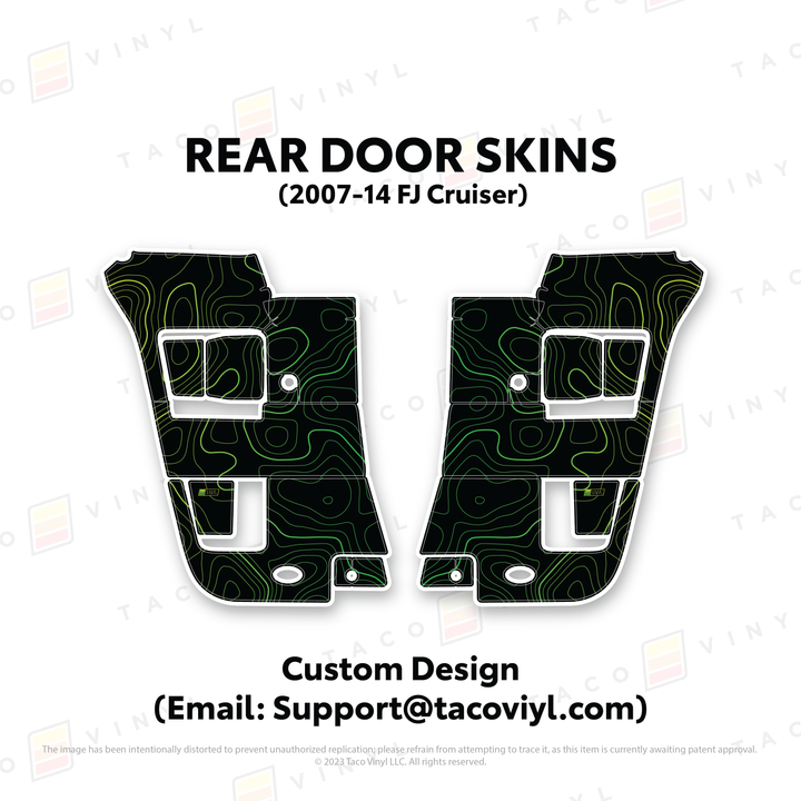 Taco Vinyl Door Skins for FJ Cruiser (2007-2014)