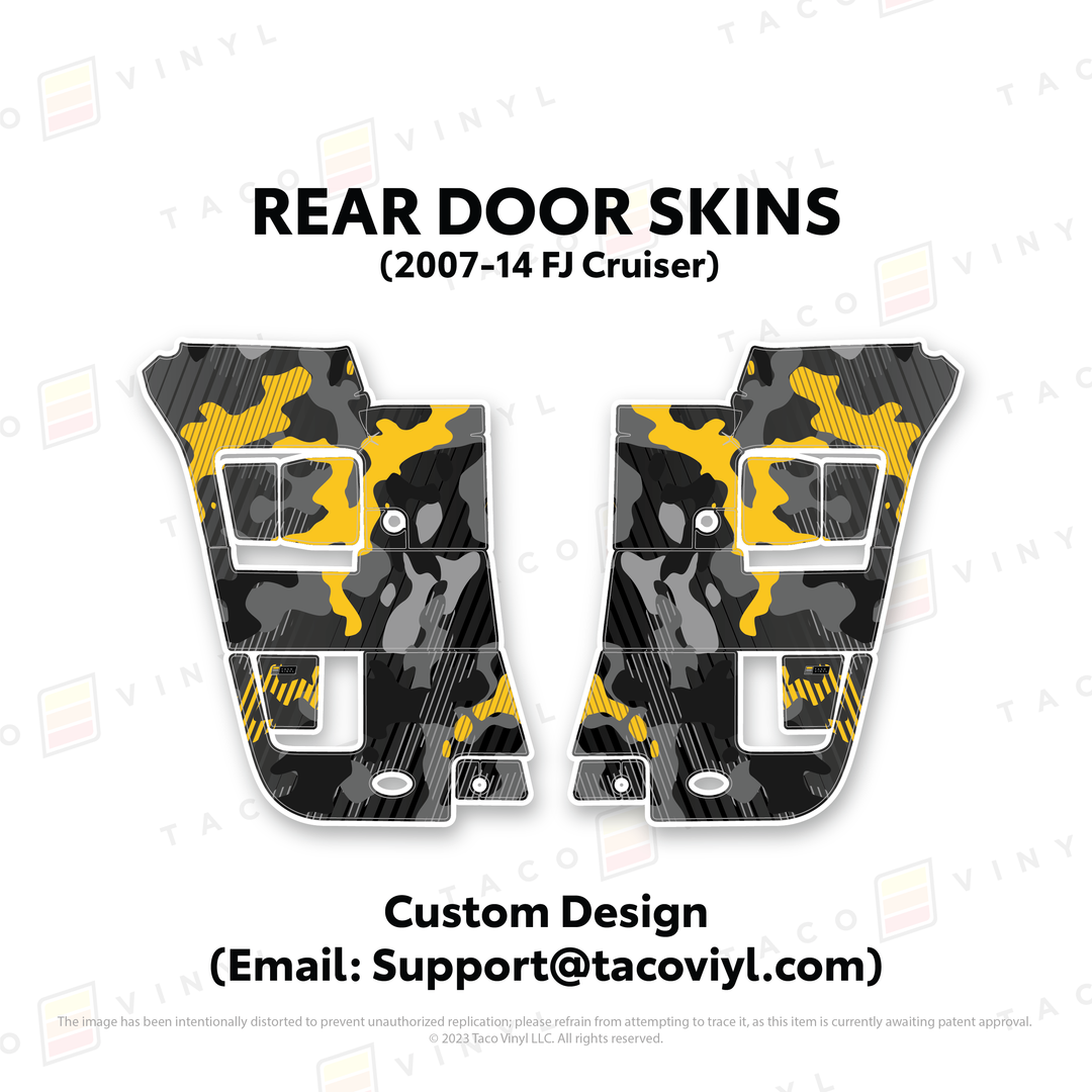 Taco Vinyl Door Skins for FJ Cruiser (2007-2014)