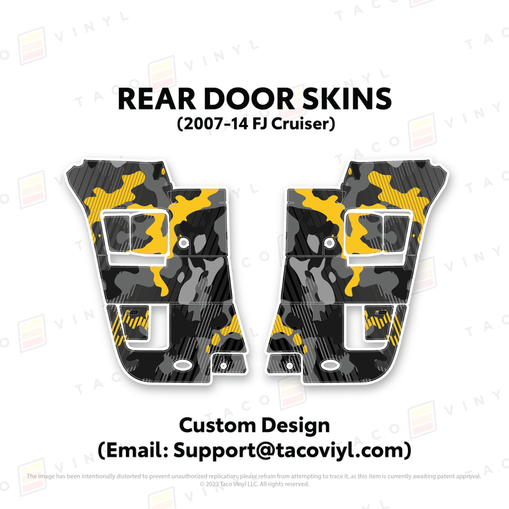 Taco Vinyl Door Skins for FJ Cruiser (2007-2014)