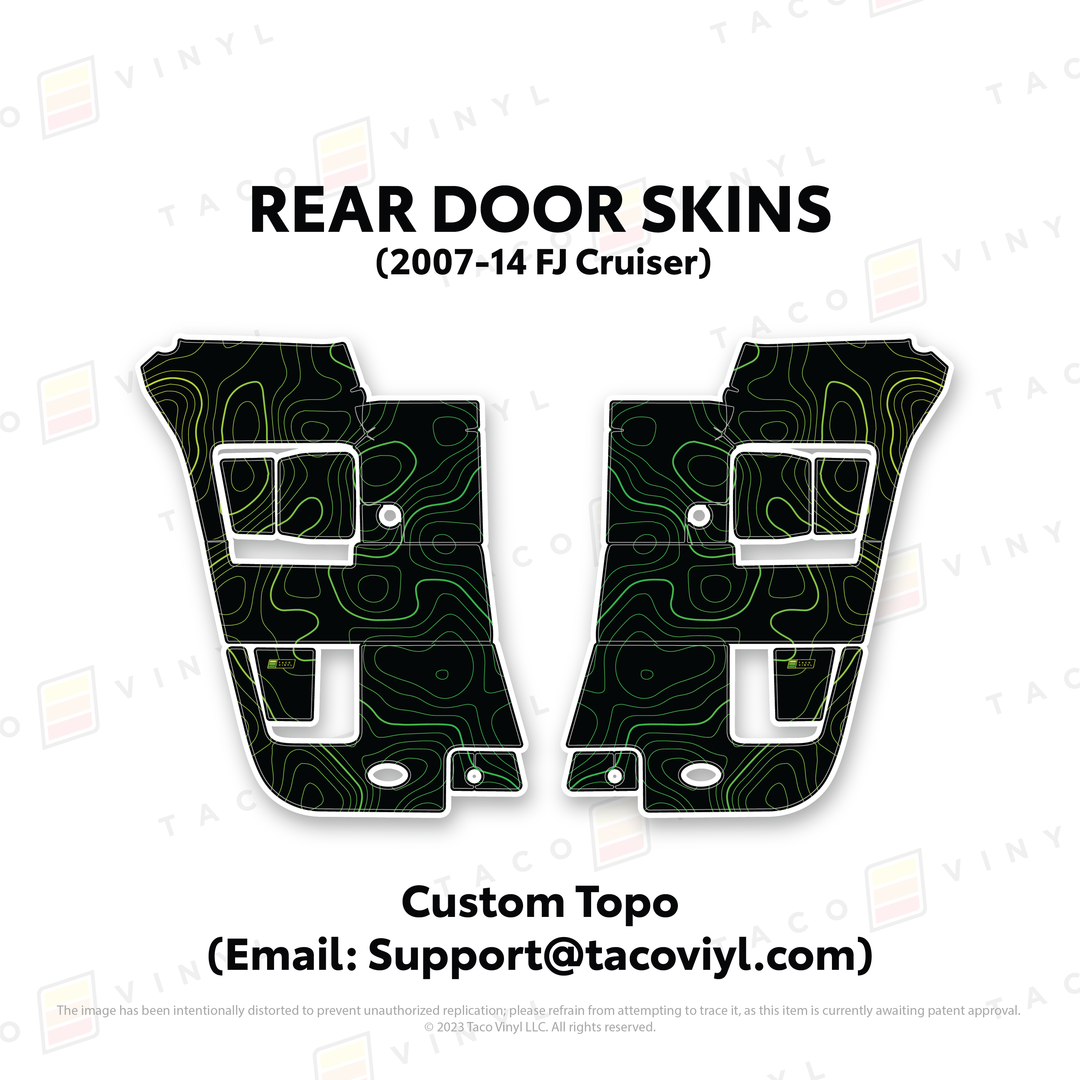 Taco Vinyl Door Skins for FJ Cruiser (2007-2014)