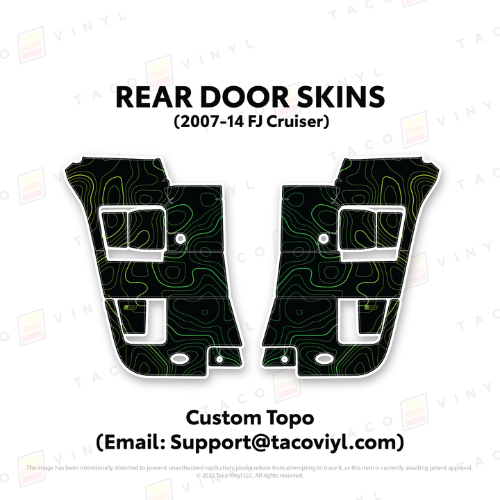 Taco Vinyl Door Skins for FJ Cruiser (2007-2014)