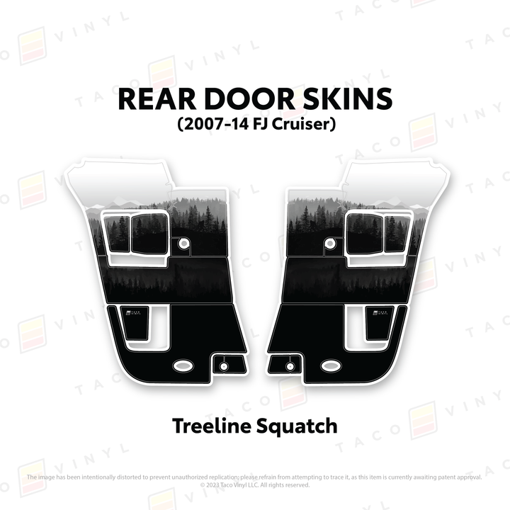 Taco Vinyl Door Skins for FJ Cruiser (2007-2014)
