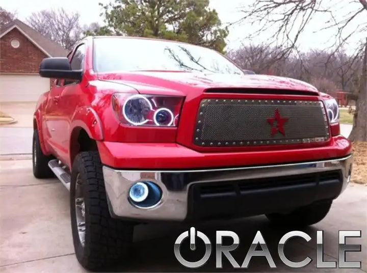 ORACLE Lighting 2007-2013 Toyota Tundra Pre-Assembled Halo Headlights - Chrome Housing