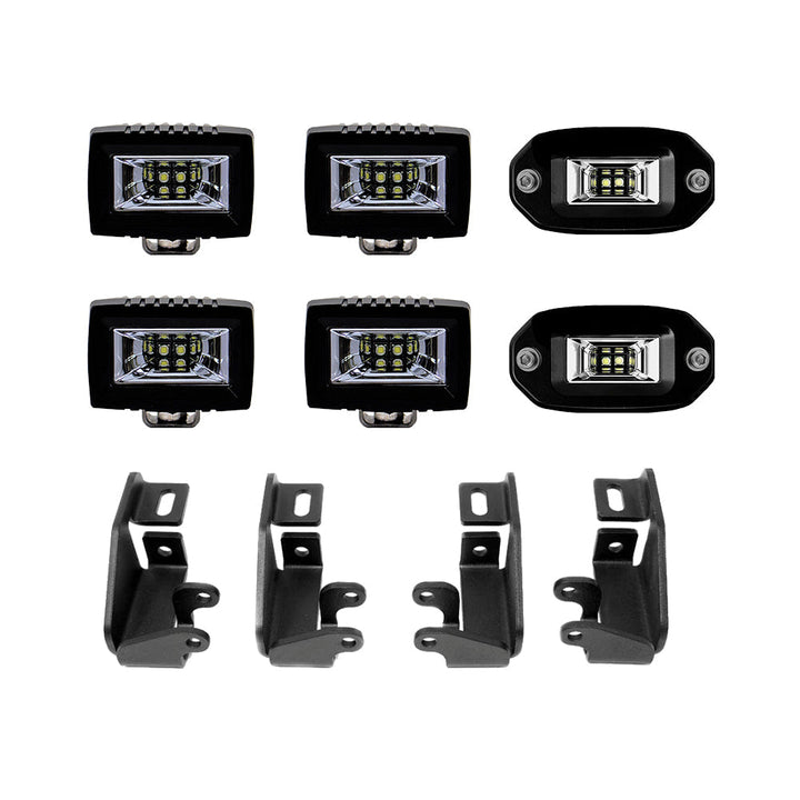 Cali Raised LED Premium Roof Rack 360 Lighting Kit for Tacoma and Tundra