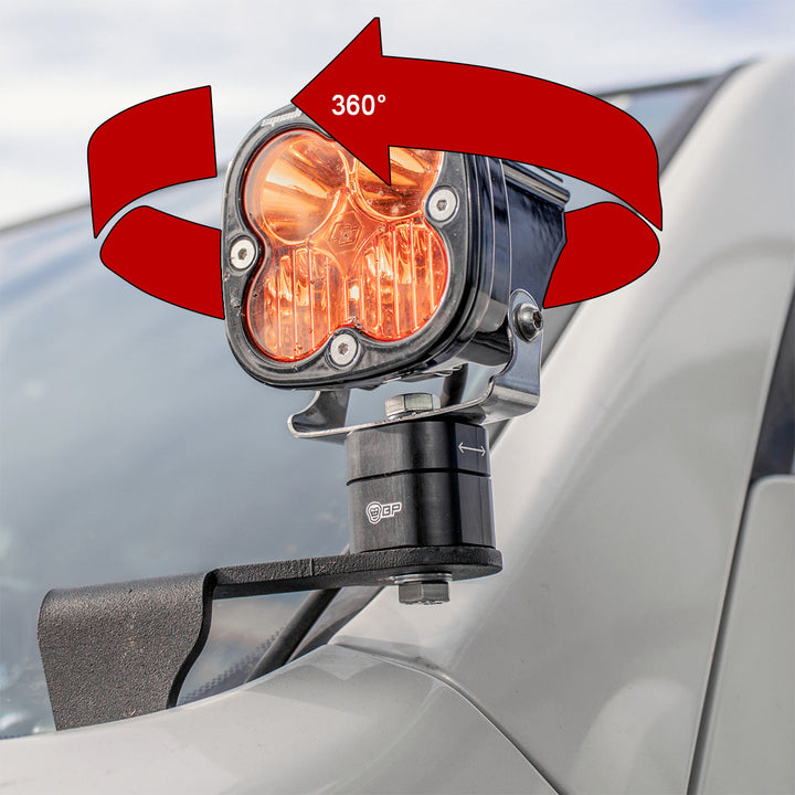 Bonobo 360° Billet Light Swivel Mounts