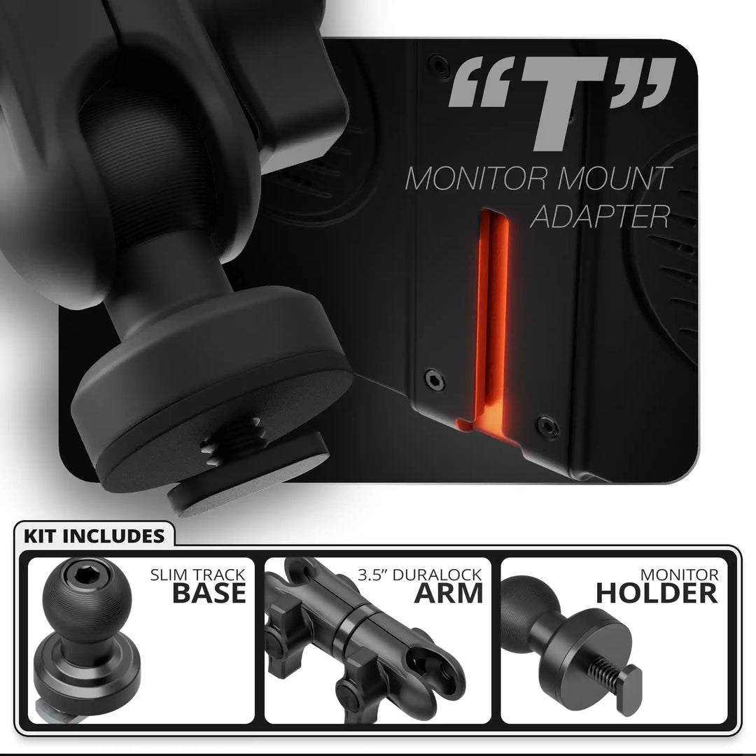 Tackform Single T Screw | Slim Track Base | 3.5" DuraLock Arm