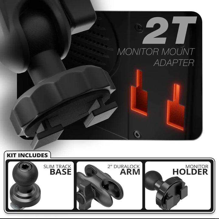 Tackform Tuner - 2T | Slim Track Base | 2" DuraLock Arm
