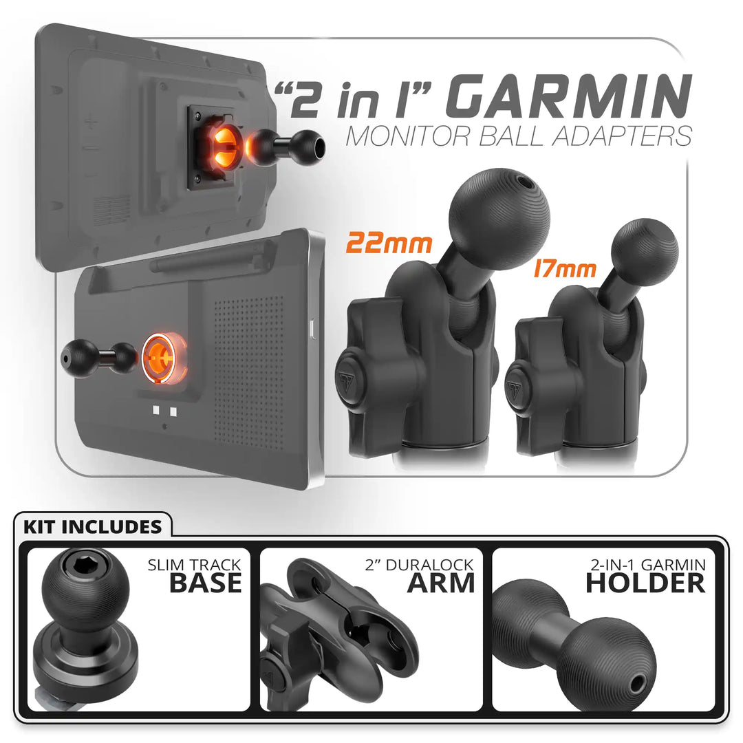 Garmin | TRAXX™ - Slim Track Base | 2" DuraLock Arm