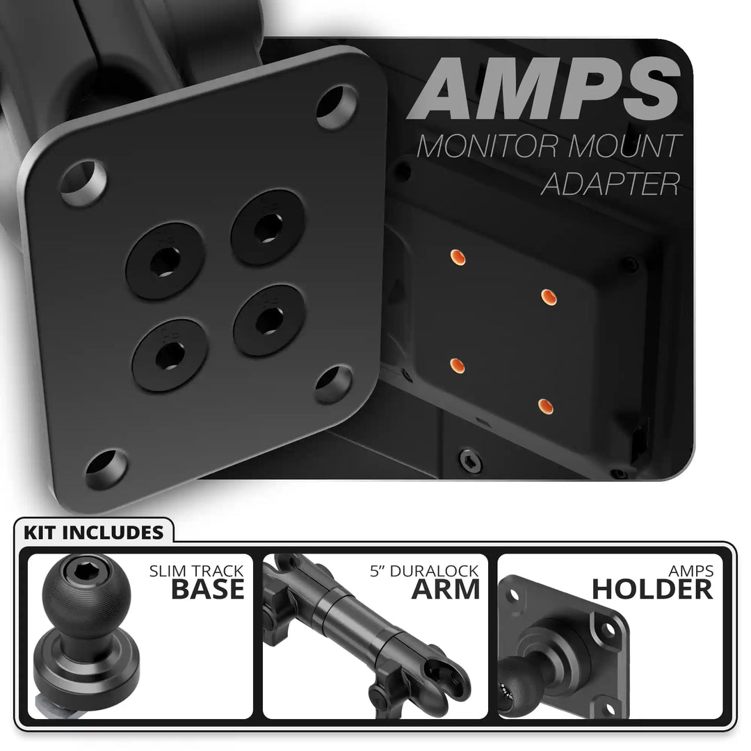 Tackform AMPS | Slim Track Base | 5" DuraLock Arm