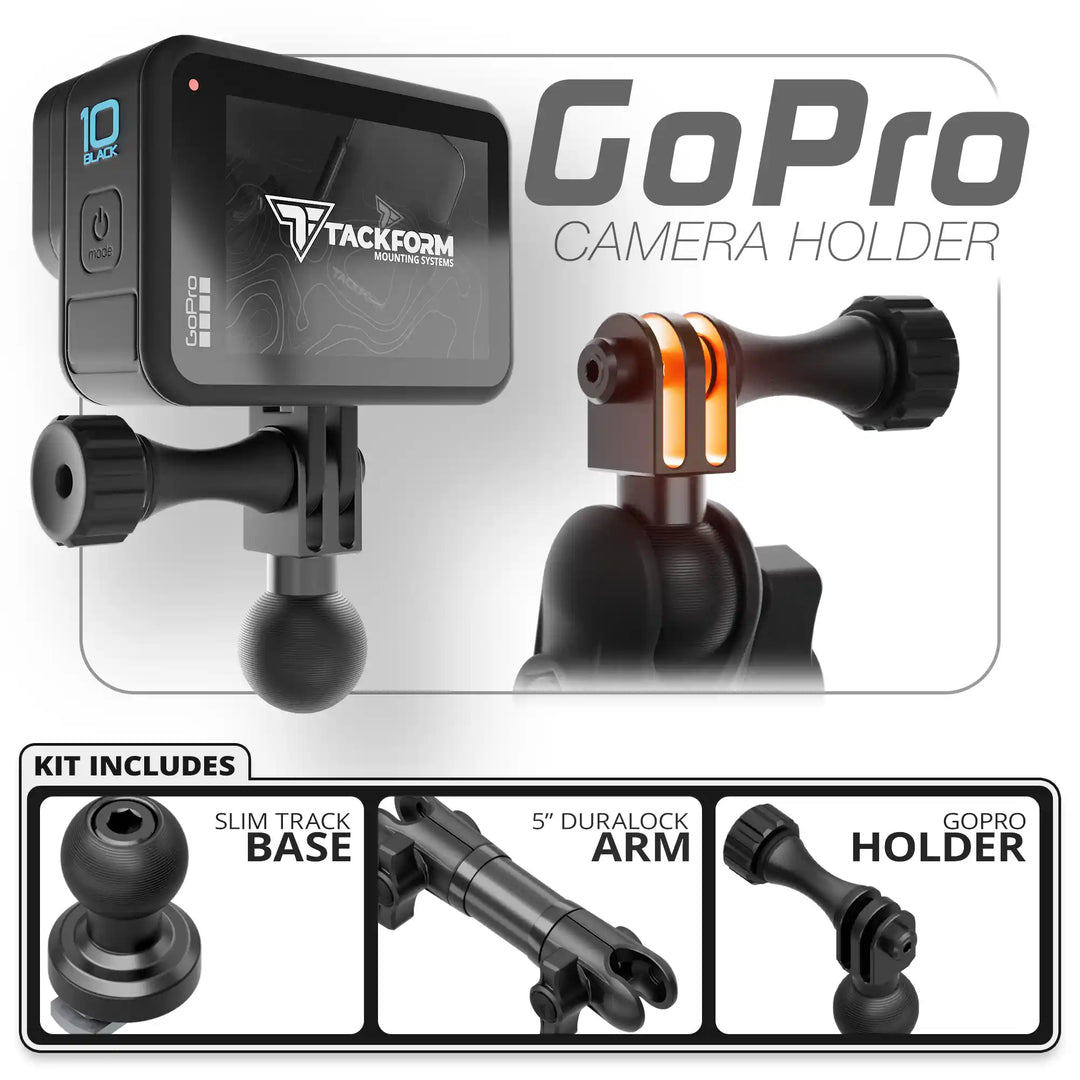 Tackform GoPro | Slim Track Base | 5" DuraLock Arm